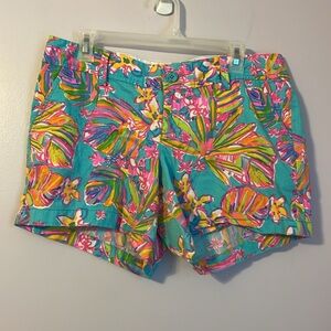 Lilly Pulitzer The Callahan Short in Sea Blue Summer Haze size 10